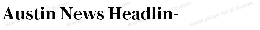 Austin News Headlin字体转换